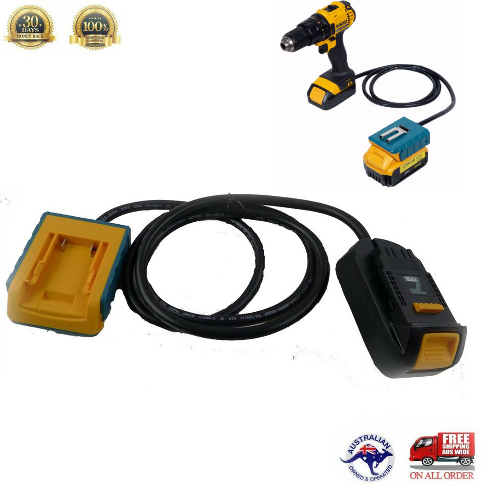 Battery Converter Adapter Extended Line For Dewalt 20V XR MAX Li-ion Tool  Drill