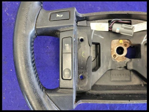 1990-1993 Ford Mustang GT LX 5.0L Steering Wheel Black Leather Horn Cruise - Picture 3 of 12