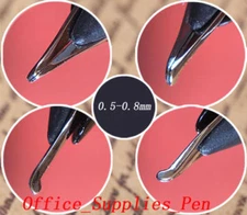4Pcs Fountain Pen Nibs 0.5-0.8mm Bent Nib For Yong Sheng 618 601 613