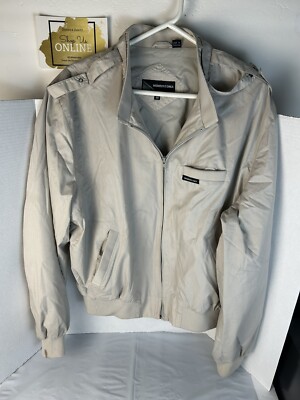Members Only Vintage Jacket by Europe Craft men’s size 46 XL Beige EUC 
