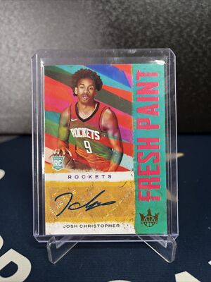 2021-22 Court Kings JOSH CHRISTOPHER RC Auto 137/199 Fresh Paint Houston FP-JCH