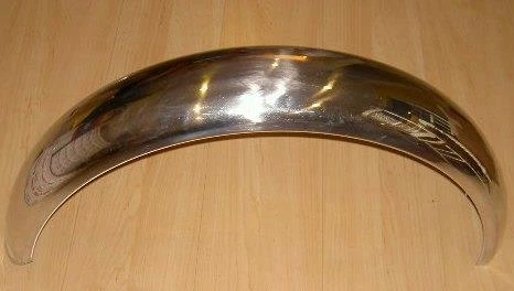 1950's AJS Matchless, BSA Gold Star, alloy rear fender 5.6" wide X 47" - A