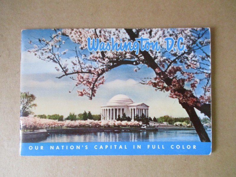 Vintage c.1950s Washington DC "Our Nation's Capital in Full Color" Booklet 6"x9"