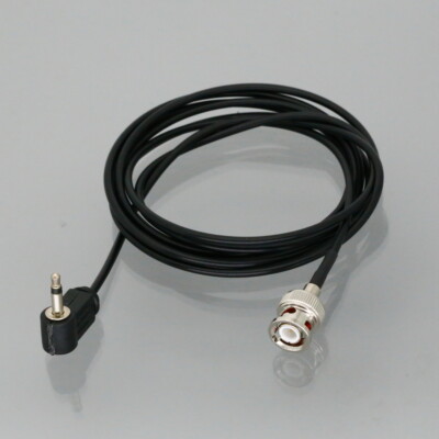 BNC Male to 3.5mm mono 1/8'' TS Plug 90° AUX Monitor Decoder Audio Cable 8''~16FT