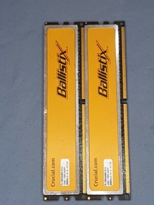 Crucial Ballistix BL12864AA80A.8FH5 2GB Kit (2x1GB) DDR2 PC2-6400 Desktop Memory
