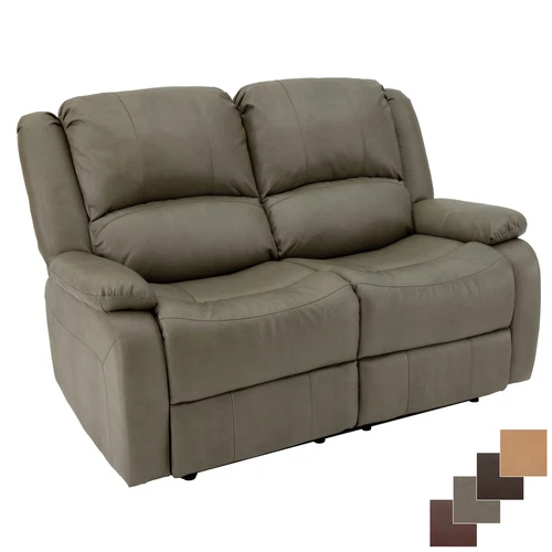 RecPro Charles 58" Double RV Wall Hugger Recliner Sofa RV Furniture Putty
