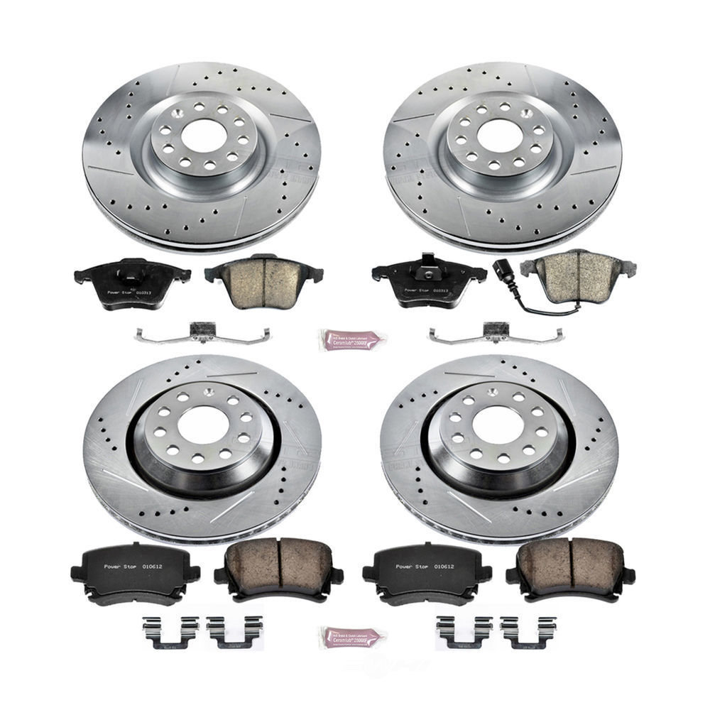 Power Stop Front & Rear Euro-Stop Brake Kit | 1997-2000 BMW 540i (ESK505) main image 0