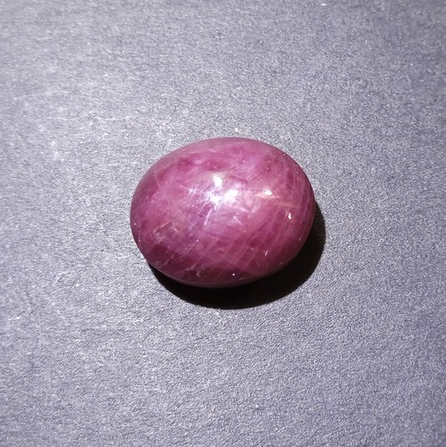 31 Carat 17.8x14.2x10.7 MM Natural Purple Pink Color Ruby Oval Shape Cabochon - Picture 16 of 24
