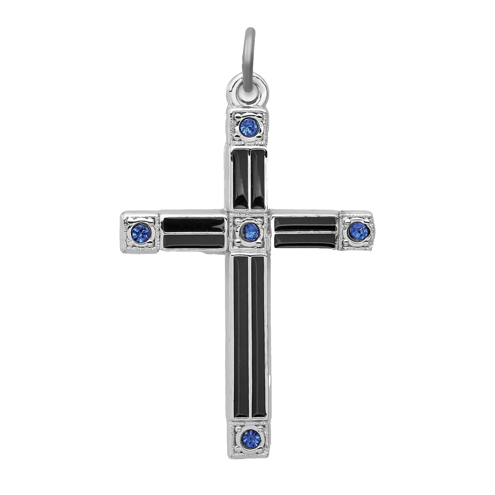 Esmalte plateado Collares y colgantes De moda religiosa