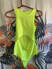 Fashion Nova Zoey Cut Out Bodysuit Top Sz L