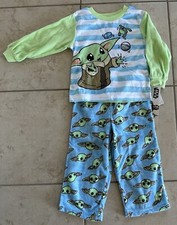 Baby Yoda 3T Boy Girl Unisex Pajamas Fleece Star Wars Christmas Gift NWT