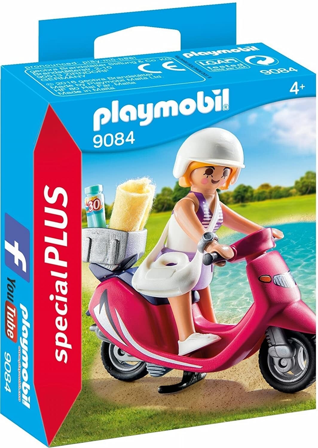 Playmobil 9084 Personaggi Ragazza con Scooter Rosa Special Plus 4 Anni+
