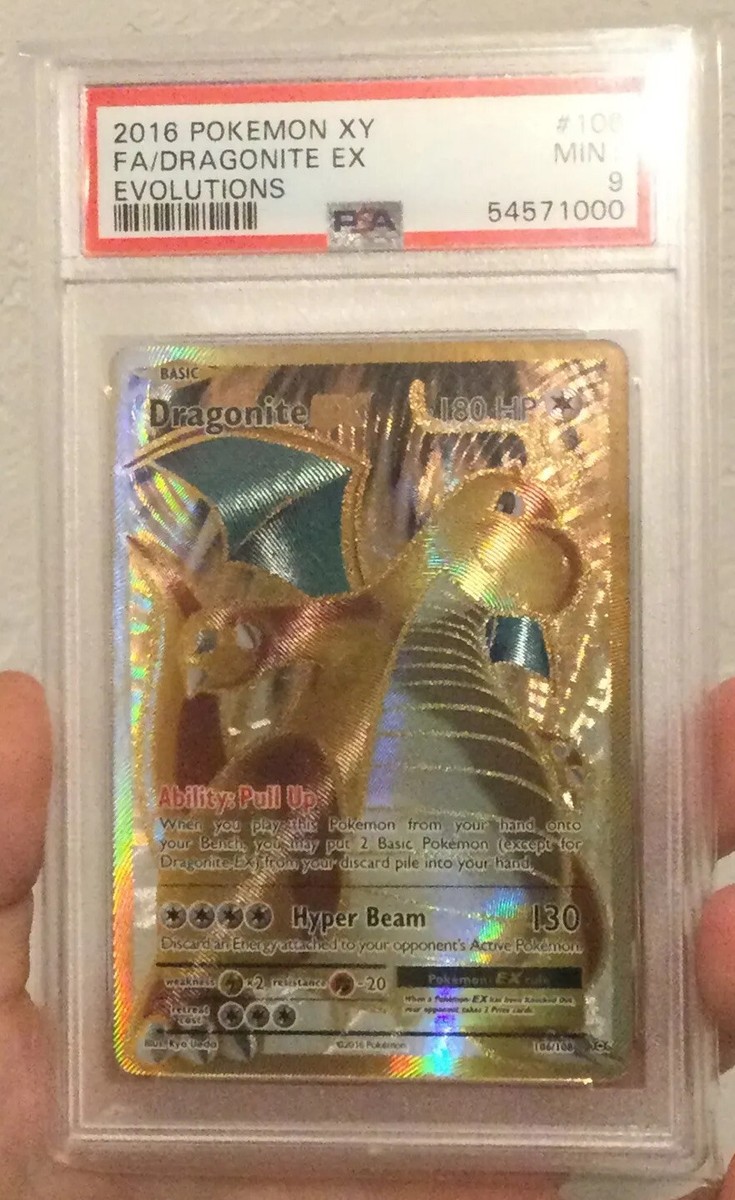 Pokémon's TCG ~ 2016 XY Evolutions Full Art Holo Dragonite EX 106