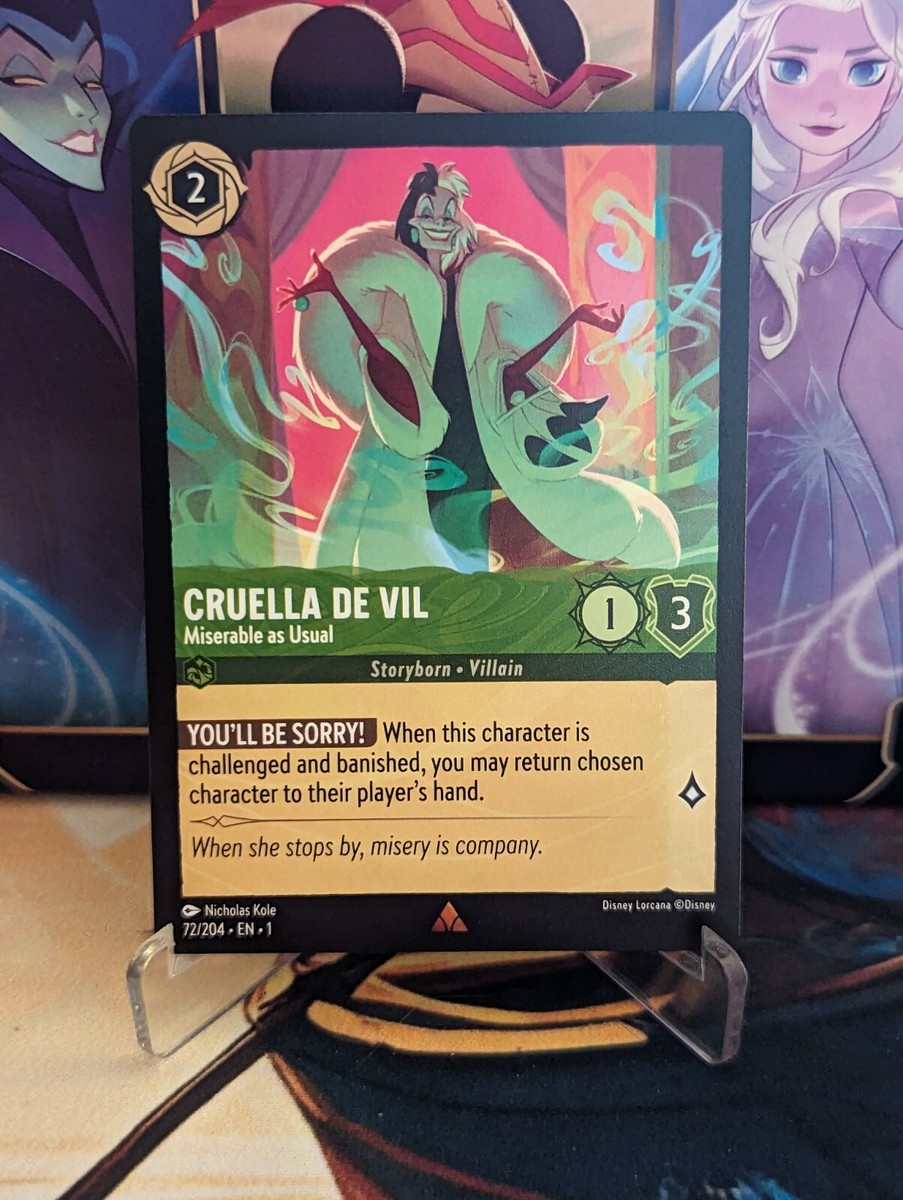 Disney Lorcana - Rare Cruella De Vil 