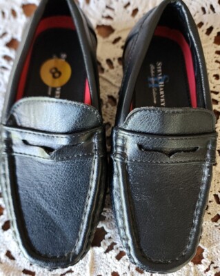 Steve Harvey  Celebrity Edition ~ Boys' Size 8 ~ Black ~ Slip-On Shoes ~ BOOM