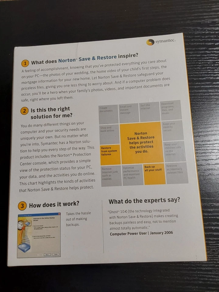 Norton Save & Restore Ghost Technology Windows XP Home/XP Pro/XP Media Sealed - Image 3 of 4