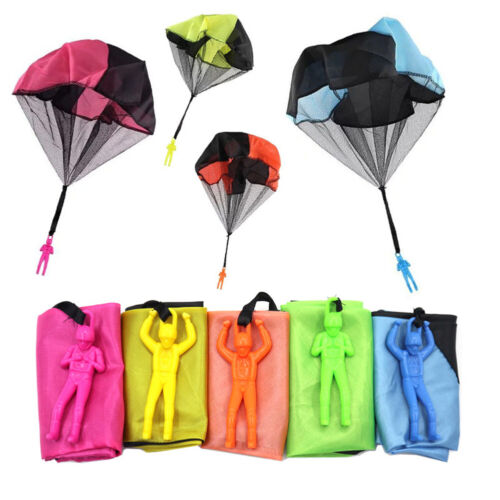 Kids Mini Soldier Parachute Fun Sports Educational Toy Hand Throwing Play Toys - Picture 1 of 5