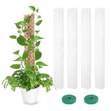 Plastic Moss Pole Plants Monstera Stackable Plant Support for Indoor Climbing