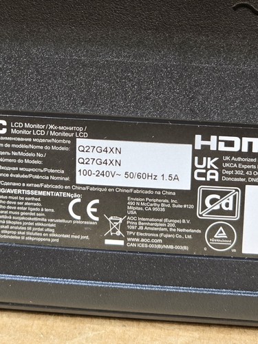 AOC 27G4 27" HDR 180 Hz IPS LCD Gaming Monitor - Picture 6 of 13