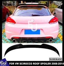 DACHSPOILERLIPPE HECKFLÜGEL BODY KIT FÜR VW SCIROCCO TSI TDI R 08-14 GLANZ SCHWARZ