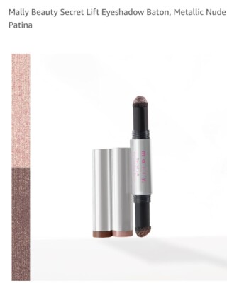 Mally ~ Secret Lift Eyeshadow Baton ~ Metallic Nude ~ Patina ~ NIB 