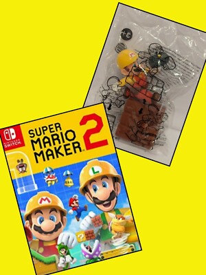 NEW Burger King NINTENDO SWITCH Mario Maker 2 MARIO  (SEALED) 