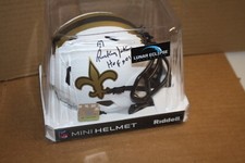 NEW ORLEANS SAINTS RICKEY JACKSON SIGNED RIDDELL LUNAR MINI HELMET HOF 2010 BAS