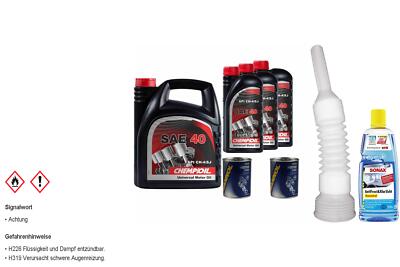 7L CHEMPIOIL Motoröl CH SAE 40 SAE 40 API CH-4/SJ  inkl. Additiv Auslaufschlauch