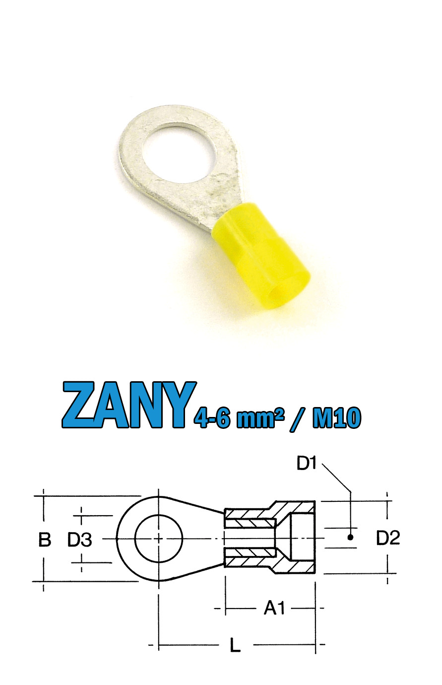 Cosse anneau 4-6mm² M10 CIMCO élimine les faux contacts dans les tableaux