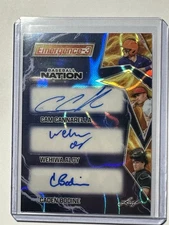 2025 Leaf Baseball Nation CAM CANNARELLA CADEN BODINE WEHIWA ALOY Auto 6/7