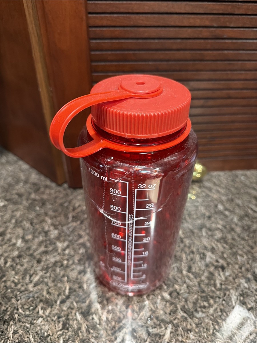 NEW North Face Nalgene Red 32oz Water Bottle 1000ml Wide Mouth | eBay