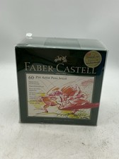 Faber Castell 60 Piece Pitt Artist Brush Pen Set Gift Box Unopened With Box O4