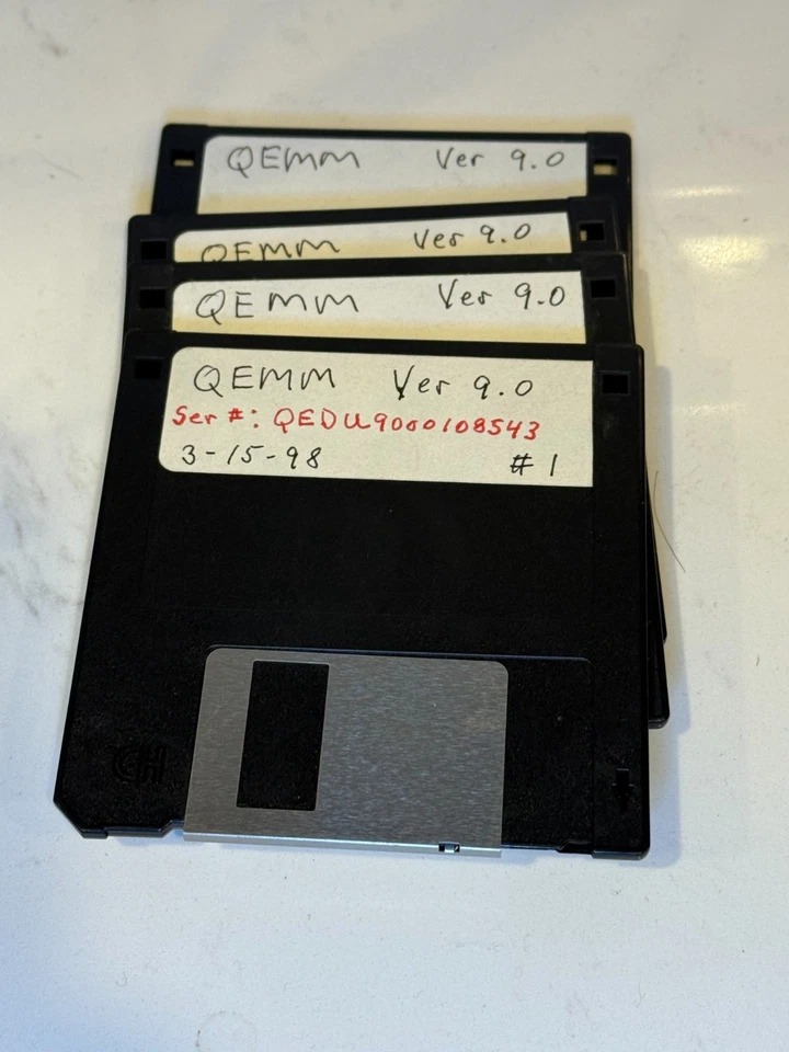 Vintage PC 3.5 Floppy Disk Software OS Programs 3 1/2 Inch DOS Windows - Image 2 of 4