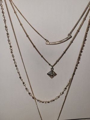 Women's Multi Chain with Charms, Gold Plated, Very Unique, Fashionable Jewelry