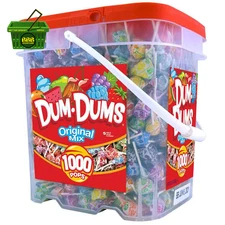 Dum-Dum Pops 1,000 Count Assorted Lollipops for Events and Classrooms