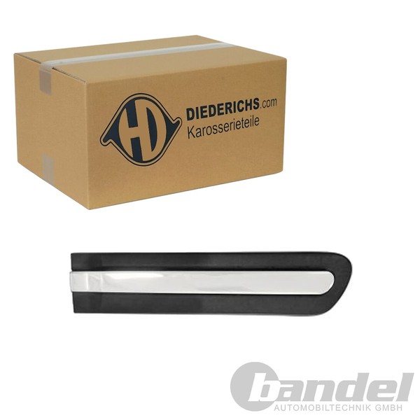 Diederichs Zierleiste Chrom/Schwarz TÜR Hinten Links Passend FüR Fiat 500L-image