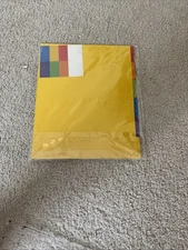 6 Plastic Binder Dividers with 8 Tabs, 3 Ring Letter Size, Colorful & Durable