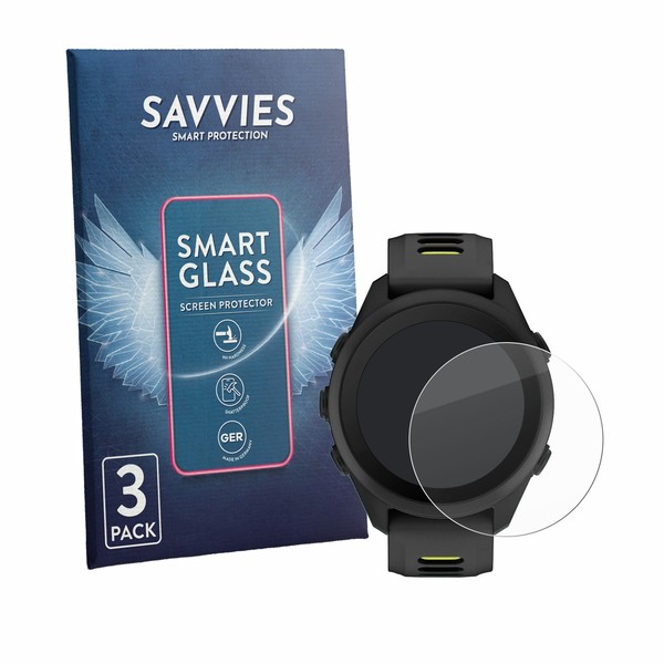 3X Savvies Schutzglas FüR Garmin Forerunner 170 Panzer Folie Glas Klar-image