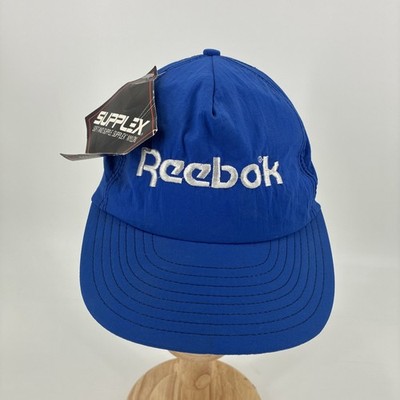 Vintage Reebok Hat Blue Snapback Supplex Nylon Olympics Made In USA NWT NOS