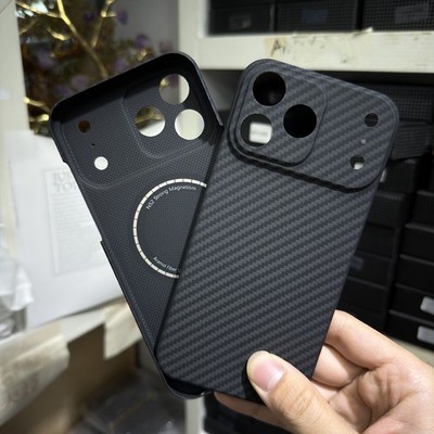 Echt Aramid Kohlefaser Hülle für iPhone 17 Pro Max / 17 Pro Magsafe Magnet Cover