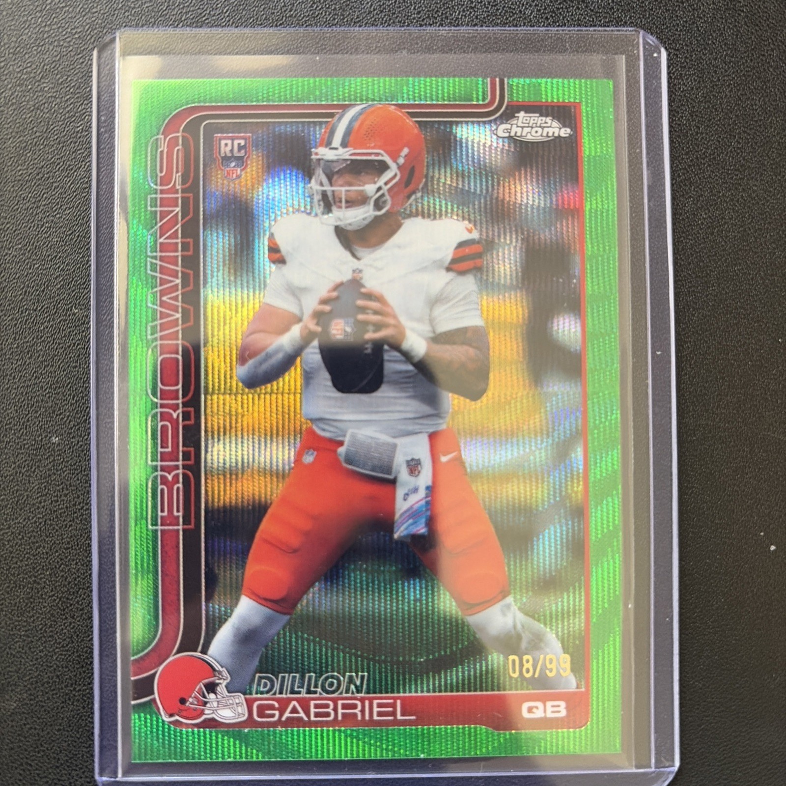 2025 Topps Chrome - Dillon Gabriel Green Wave Refractor /99  Rookie SP (RC) #317