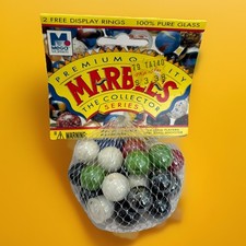   PEARL  VACOR MEGA MARBLES Vintage 1990s Net Bag 24 16mm/1 25mm Shooter