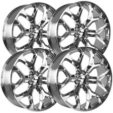 Set Of 4 Strada Replicas R176 Snowflake 24x10 6x5.5 31 Polished Wheels Rims Set Of 4 Strada Replicas R176 Snowflake 24x10 6x5.5 31 Polished Wheels Rims