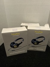 3 Heyday Artist Series Over-Ear Headphones Built Microphone Wired Padded