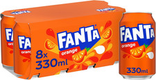 Fanta Orange 8 x 330 ml Fast Free UK Delivery