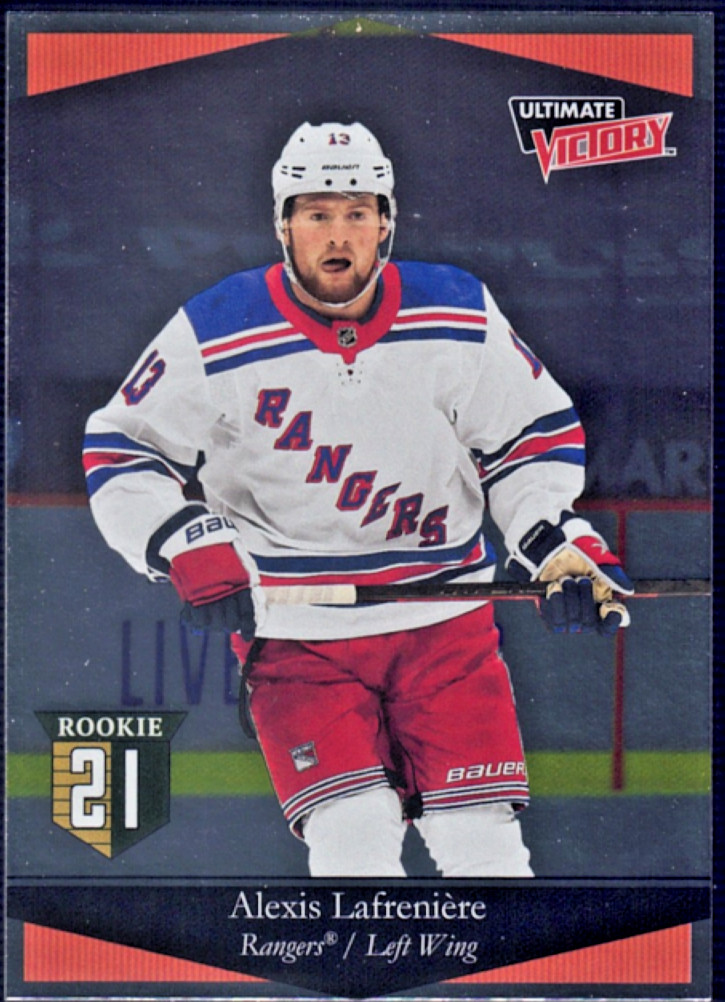 2020-21 Upper Deck Extended #UV-42 Alexis Lafreniere Ultimate Victory Rookie