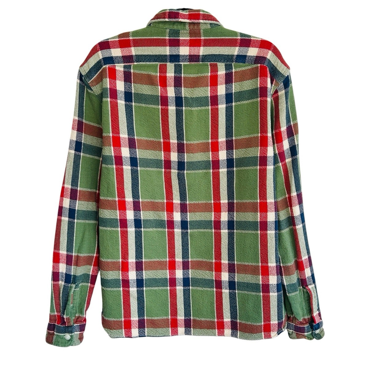 RRL ダブルアールエル　PLAID TWILL WORKSHIRT RRL Ralph Lauren Double RL Plaid Twill Work Shirt Mens XL Western