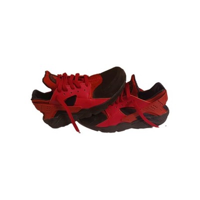 **NIKE AIR HUARACHE RUN PREMIUM**RARE** BLACK/RED- GREAT CONDITION- 10 MENS