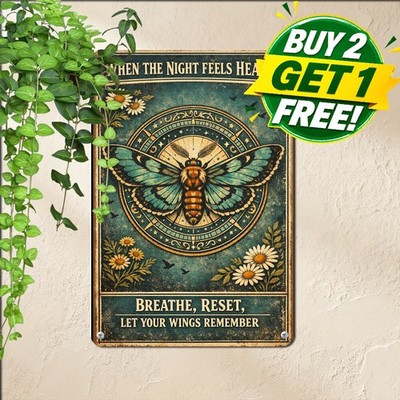 What If You Fly Inspirational Tin Sign Retro Motivational Saying Wall Art 8x12