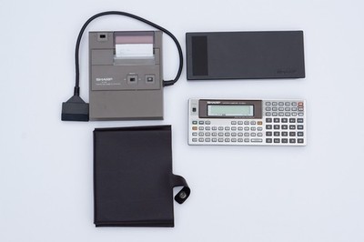 Sharp EL-5520 Pocket Computer + CE-126P Printer Calculator